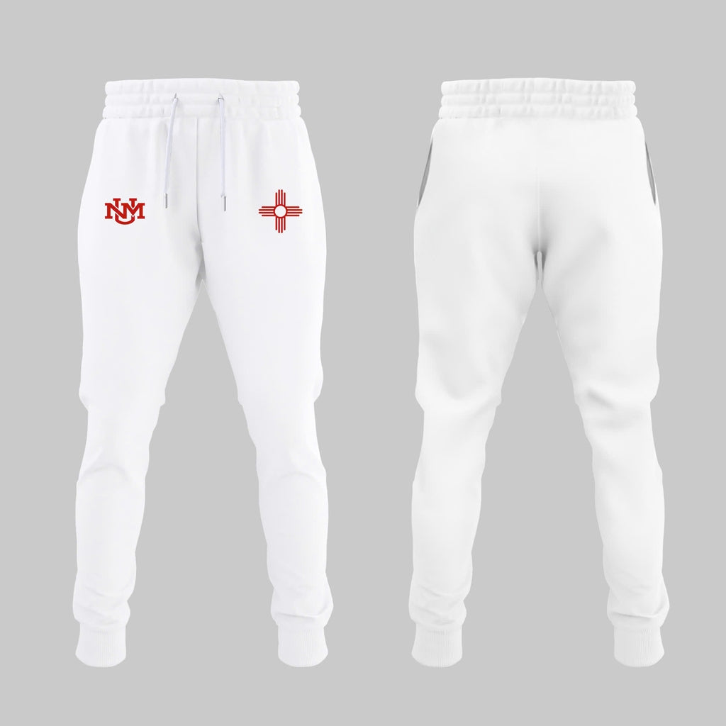 Special Edition New Mexico Lobos Wordmark Logo Uniform Tshirt - White