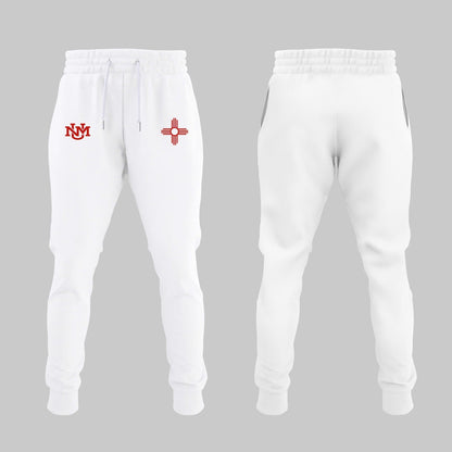 Special Edition New Mexico Lobos Wordmark Logo Uniform Tshirt - White