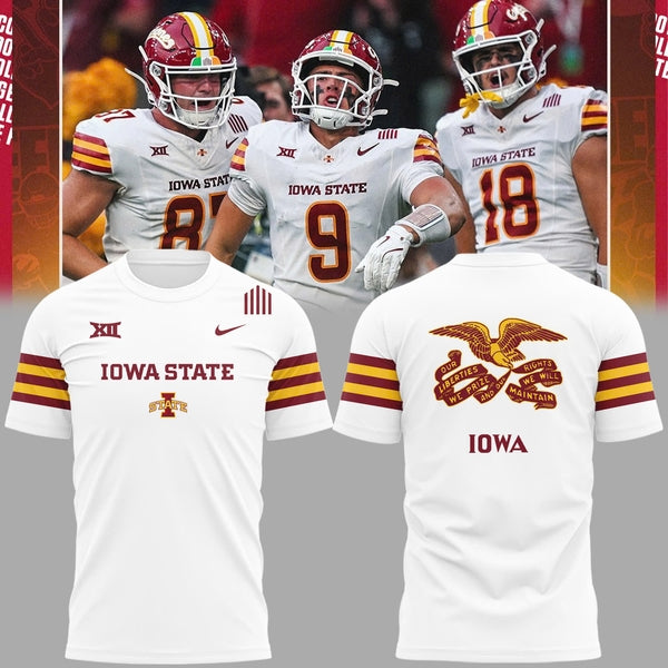 Special Edition Iowa State Flag Uniform Tshirt - White
