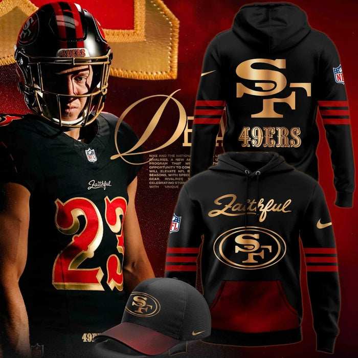 San Francisco 49ers Unveil Rivalry Uniform Hoodie 2025 Black