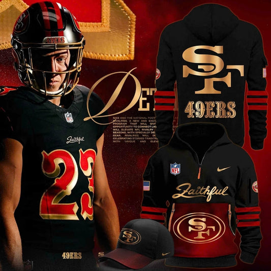 San Francisco 49ers Black Unveil Rivalry Uniform H115 Hoodie 2025
