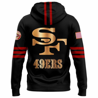 San Francisco 49ers Black Unveil Rivalry Uniform Hoodie 2025