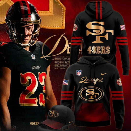 San Francisco 49ers Black Unveil Rivalry Uniform Hoodie 2025