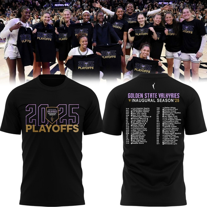 2025 Golden State Valkyries Playoff T-shirt, limited edition for fans