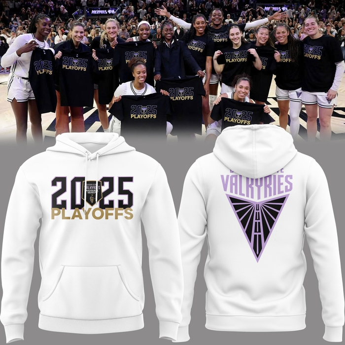 Limited edition 2025 Golden State Valkyries Playoff hoodie for fans
