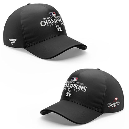 Official Los Angeles Dodgers Royal NL West Division Champs 2025 Zip Hoodie (Black)