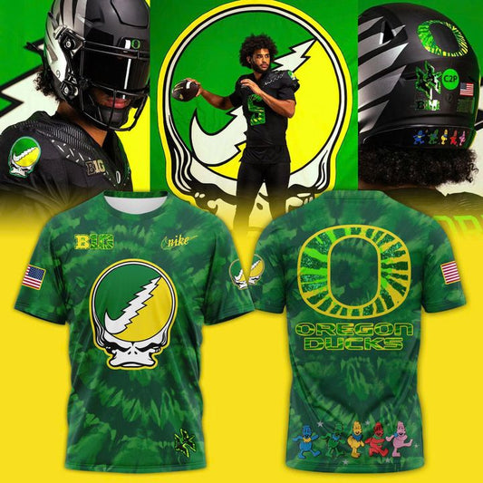 Oregon Ducks Football 2025 GDucks Tie-Dye T-Shirt