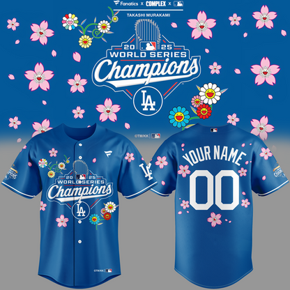 Los Angeles Dodgers x Takashi Murakami  WORLD SERIES CHAMPION 2025 Jersey