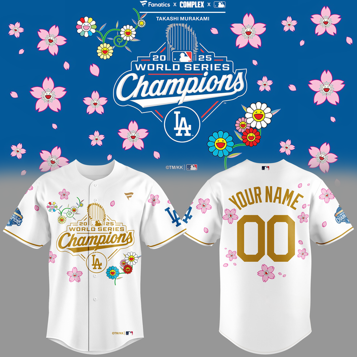 Los Angeles Dodgers x Takashi Murakami  WORLD SERIES CHAMPION 2025 Jersey