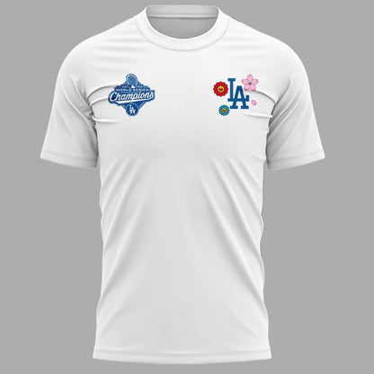 01.Takashi Murakami x LA Dodgers World Series Champions 2025 T-SHIRT
