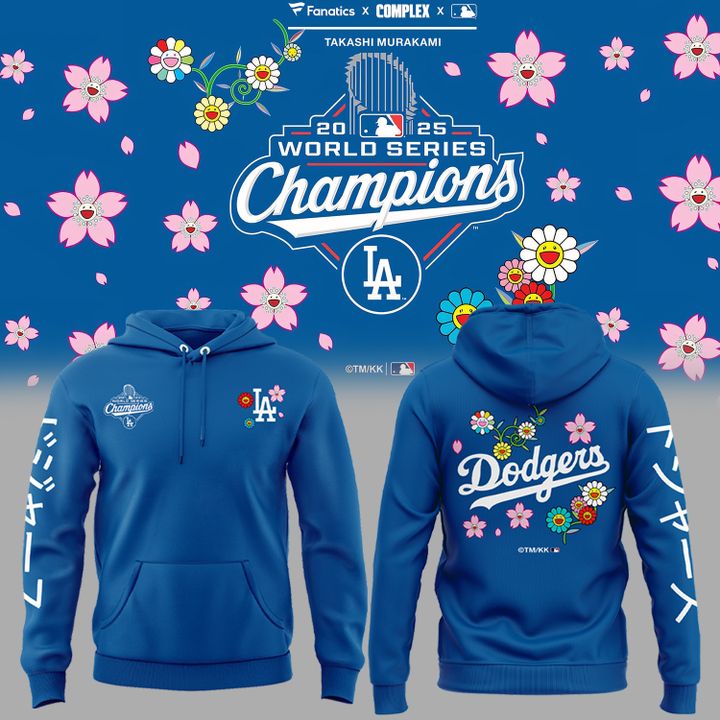 Takashi Murakami x LA Dodgers World Series Champions 2025 Hoodie