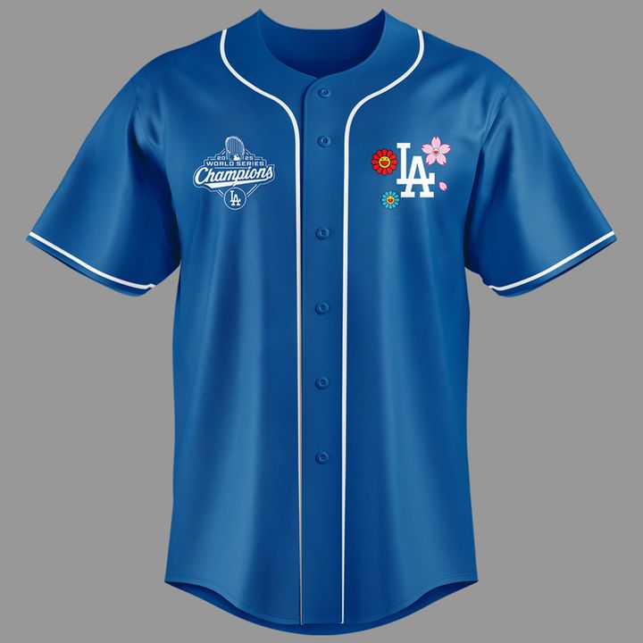 Takashi Murakami x LA Dodgers World Series Champions 2025 Baseball Jersey
