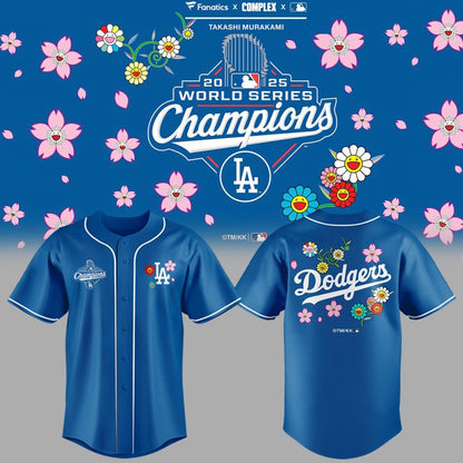 Takashi Murakami x LA Dodgers World Series Champions 2025 Baseball Jersey