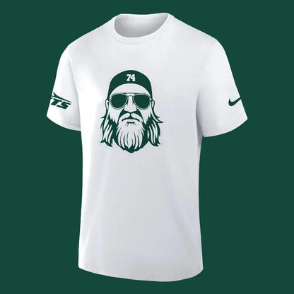 2025 Limited Edition Nick Mangold White Tshirt For Fans New York Jets