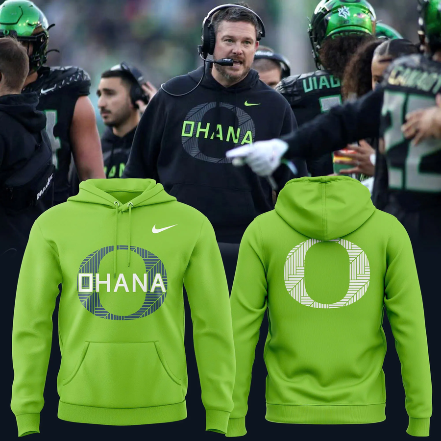 Men's Green Oregon Ohana Club Hoodie