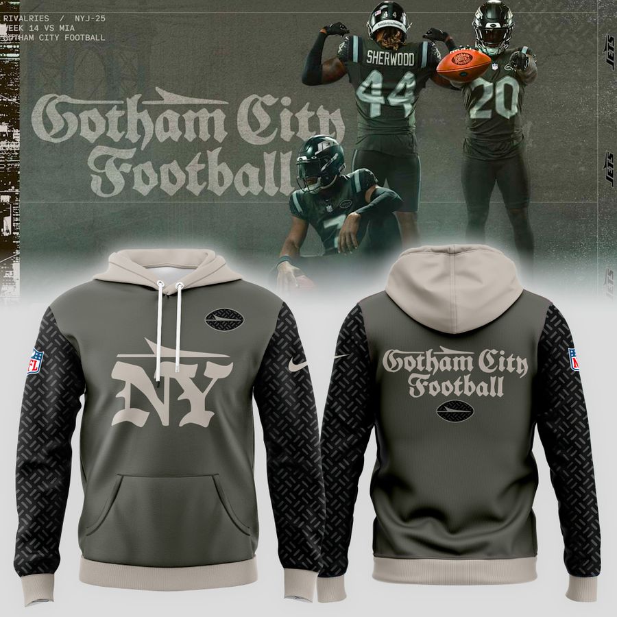 New York Jets Gotham City 2025 Hoodie v1