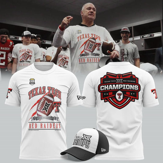 Texas Tech Football 2025 Big 12 Championship T-shirt