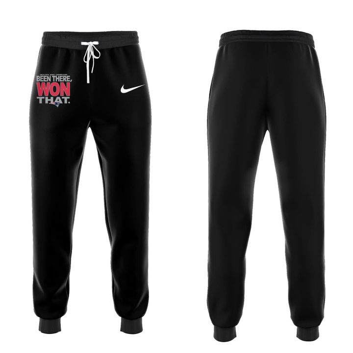 Official New England Patriots 2025 AFC East Division Champions "Been There Won That" Sweatshirt - Black (Updated Version)