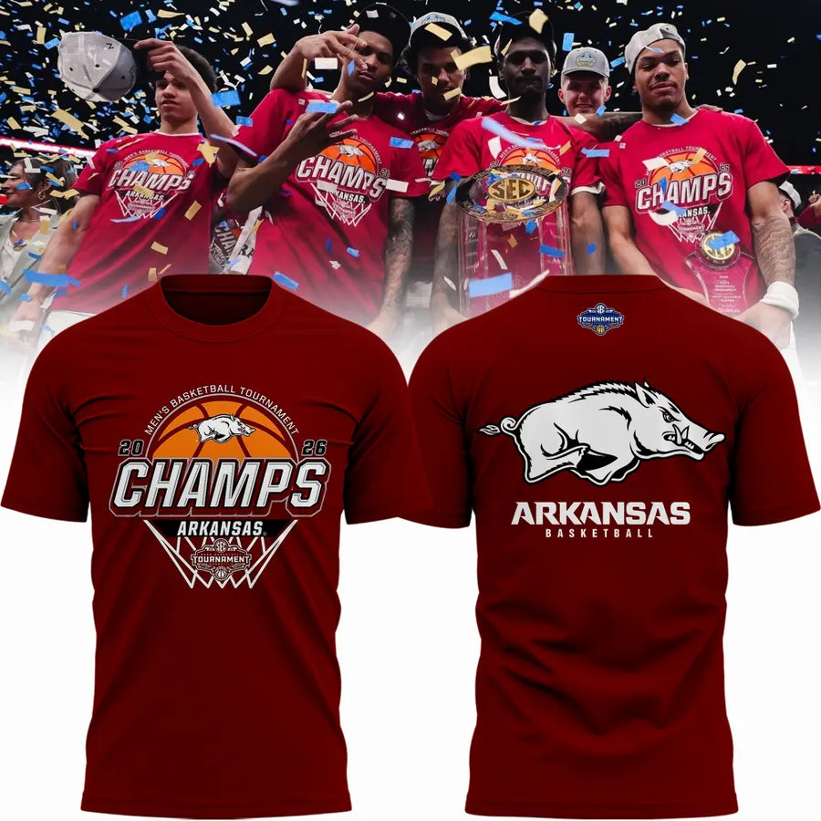 Arkansas Razorbacks Men's Basketball 2026 SEC Tournament Champions