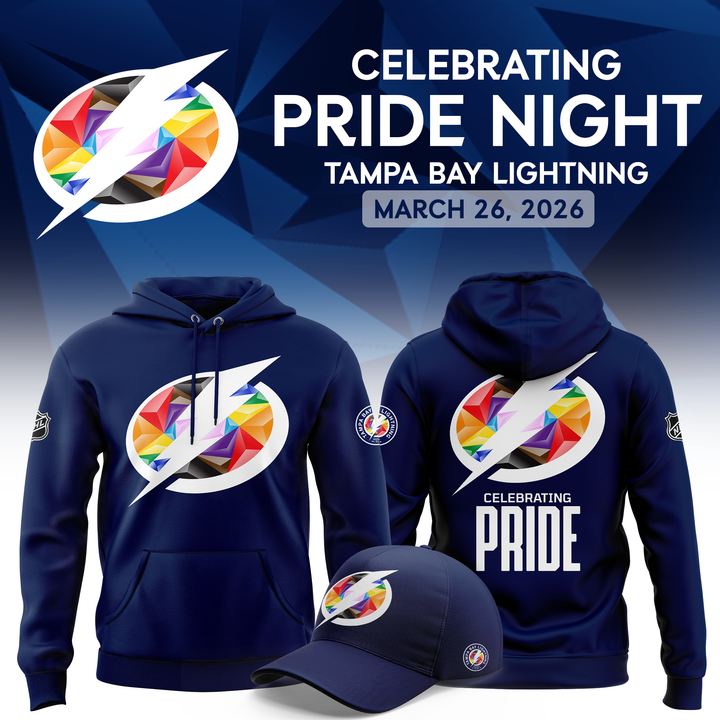 Tampa Bay Lightning Pride Night 2026 Hoodie V4 – Navy