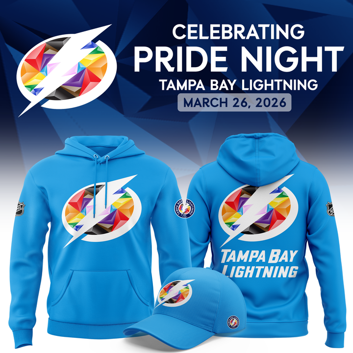 Tampa Bay Lightning Pride Night 2026 Hoodie V2 – Blue