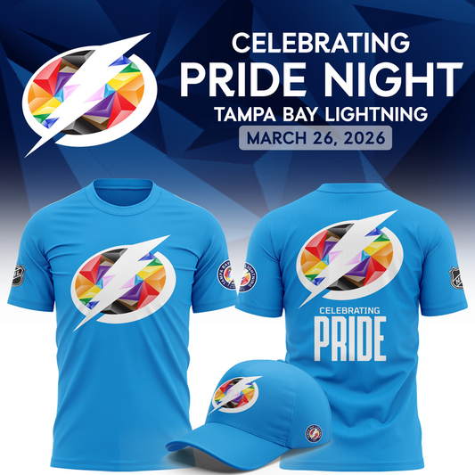 Tampa Bay Lightning Pride Night 2026 Tee V4 – Blue