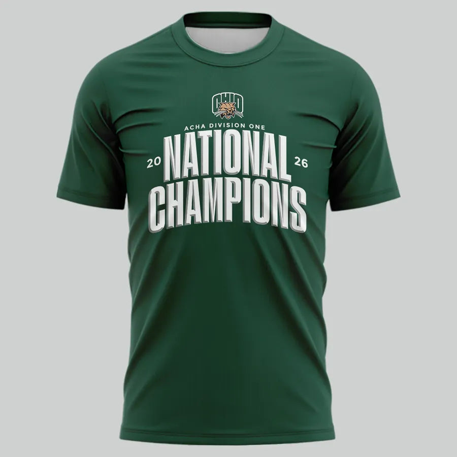 Ohio Bobcats men's ice hockey National Champions T-Shirt