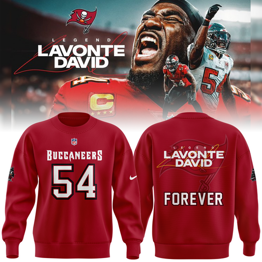 Tampa Bay Buccaneers 2026 Limited edition Sweatshirt Lavonte David "Forever a Buccaneer" for fans
