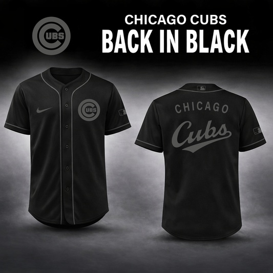 Chicago Cubs 2026 Back In Black Limited Edition Baseball Jersey