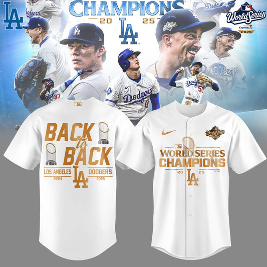 LA Dodgers 2025 World Series Champions Limited Edition Combo Jersey