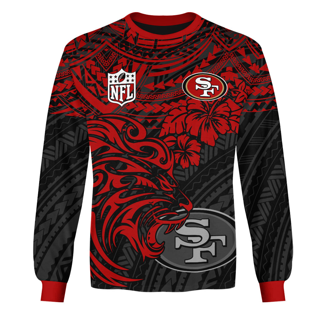 San Francisco 49ers Polynesian Style Lion Sweatshirt