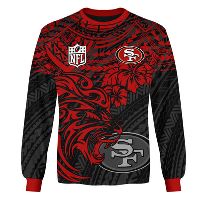 San Francisco 49ers Polynesian Style Lion Sweatshirt