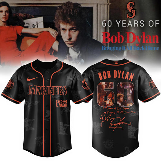 S Mariners x Bob Dylan 60th Bringing It All Back Home (1965–2025) Jersey Editions Limited +Selling Out Fast