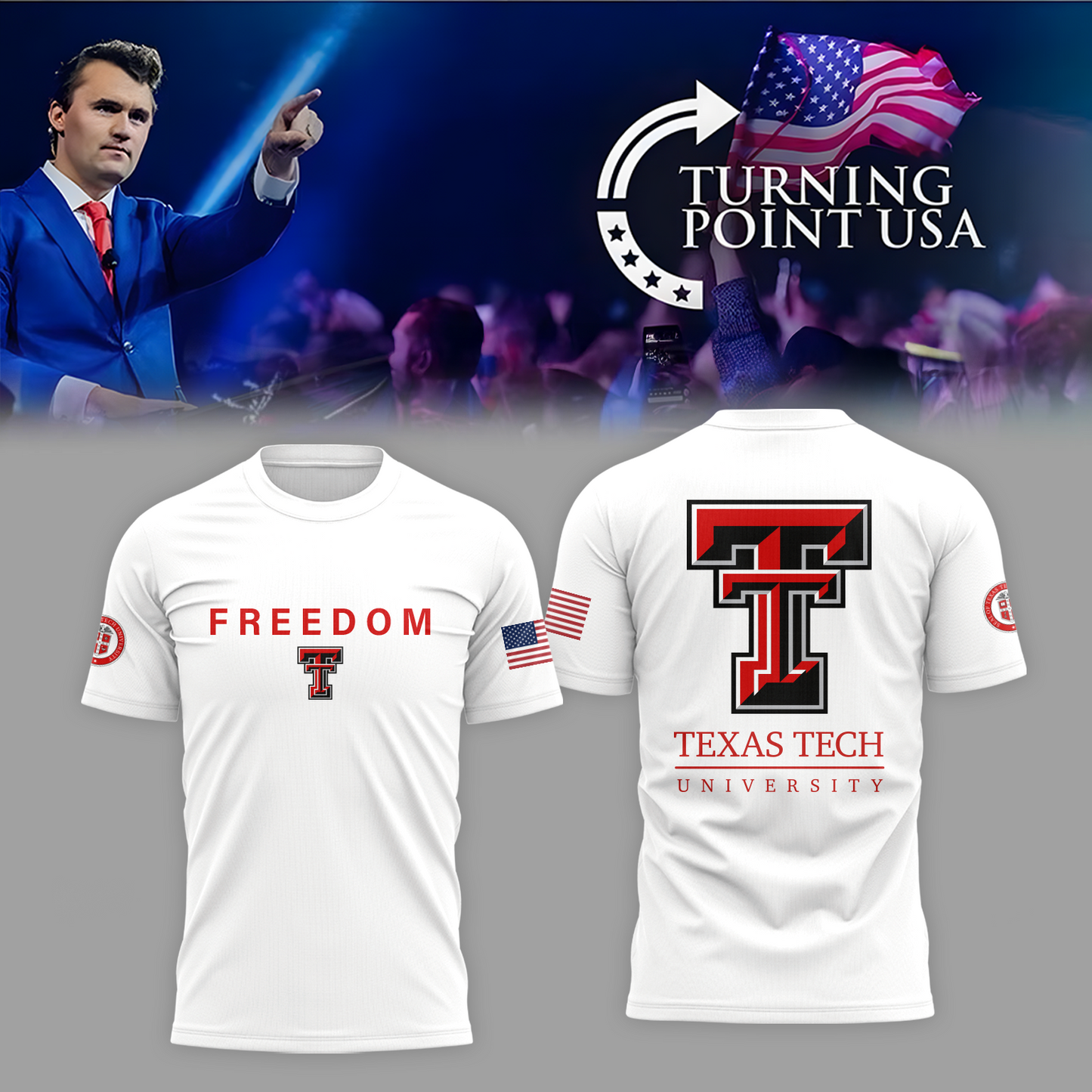 Texas Tech x Turning Point USA 2025 Tshirt