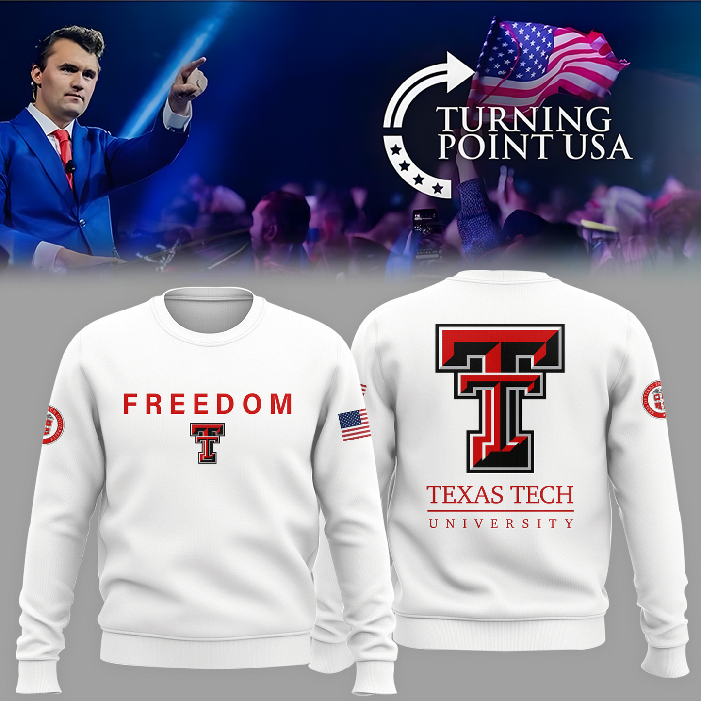 Texas Tech x Turning Point USA 2025 Sweat