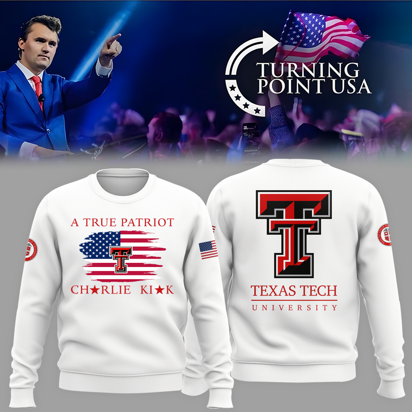 Texas Tech x Turning Point USA 2025 Sweat