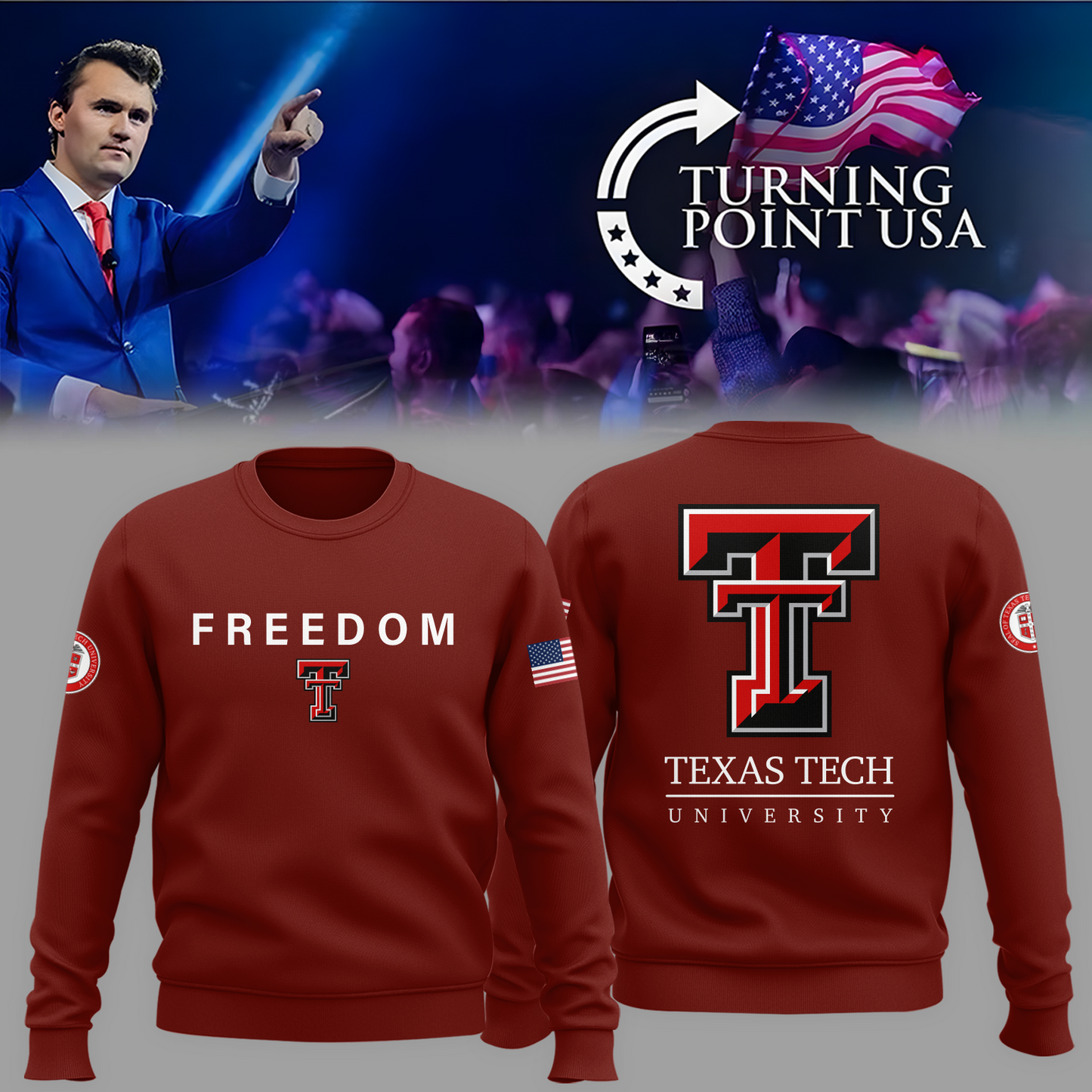 Texas Tech x Turning Point USA 2025 Sweat