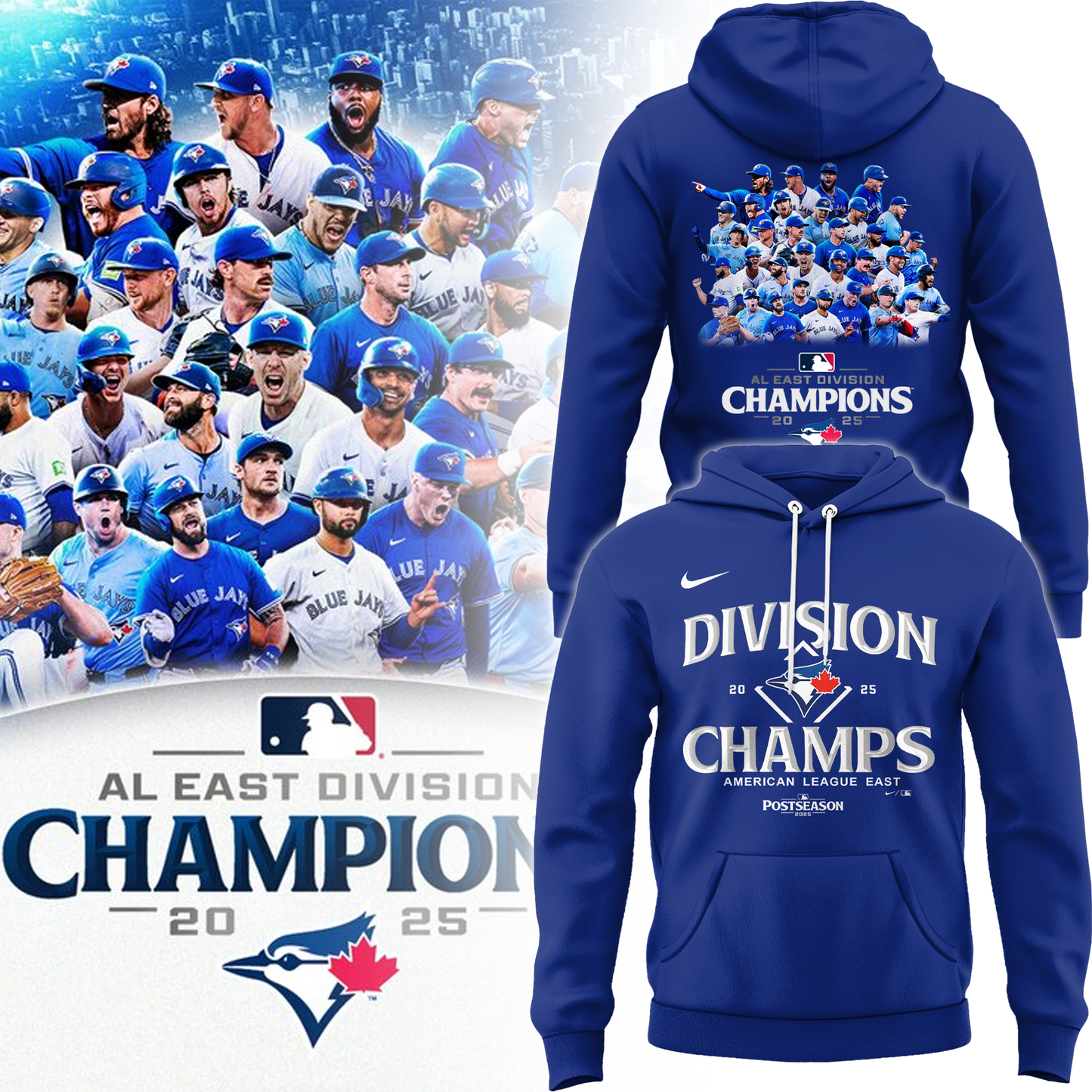 2025 American League East Champion – Toronto Blue Jays Merch