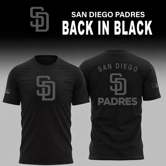 San Diego Padres 2026 Back In Black Limited Edition T-Shirt