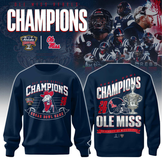 Ole Miss Rebels – Sugar Bowl Champions Sweatshirt