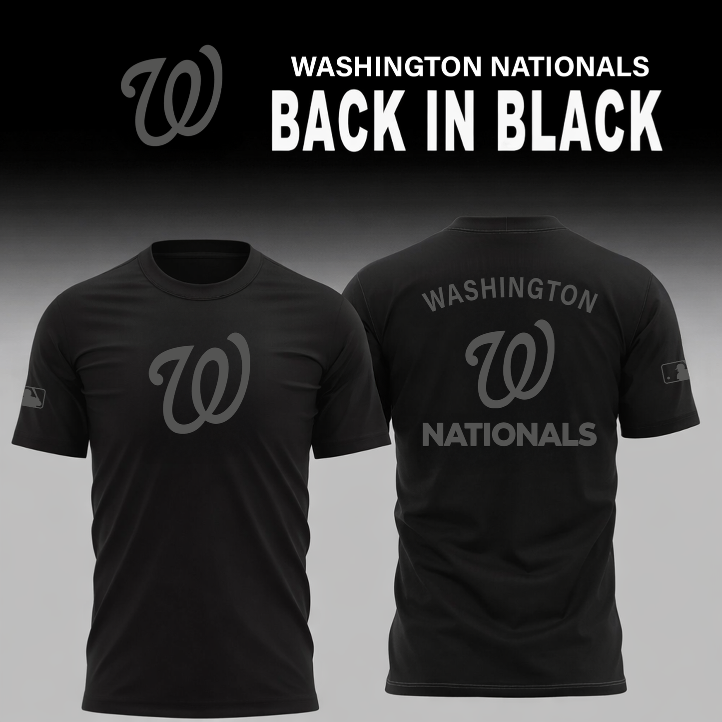Washington Nationals 2026 Back In Black Limited Edition T-Shirt