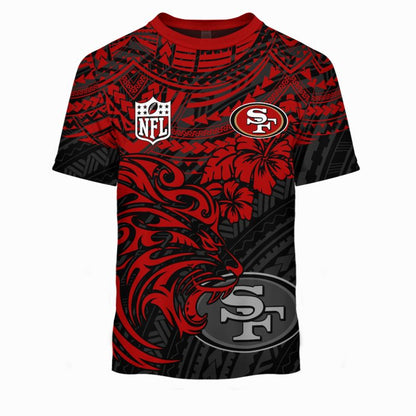 San Francisco 49ers Polynesian Style Lion Tshirt