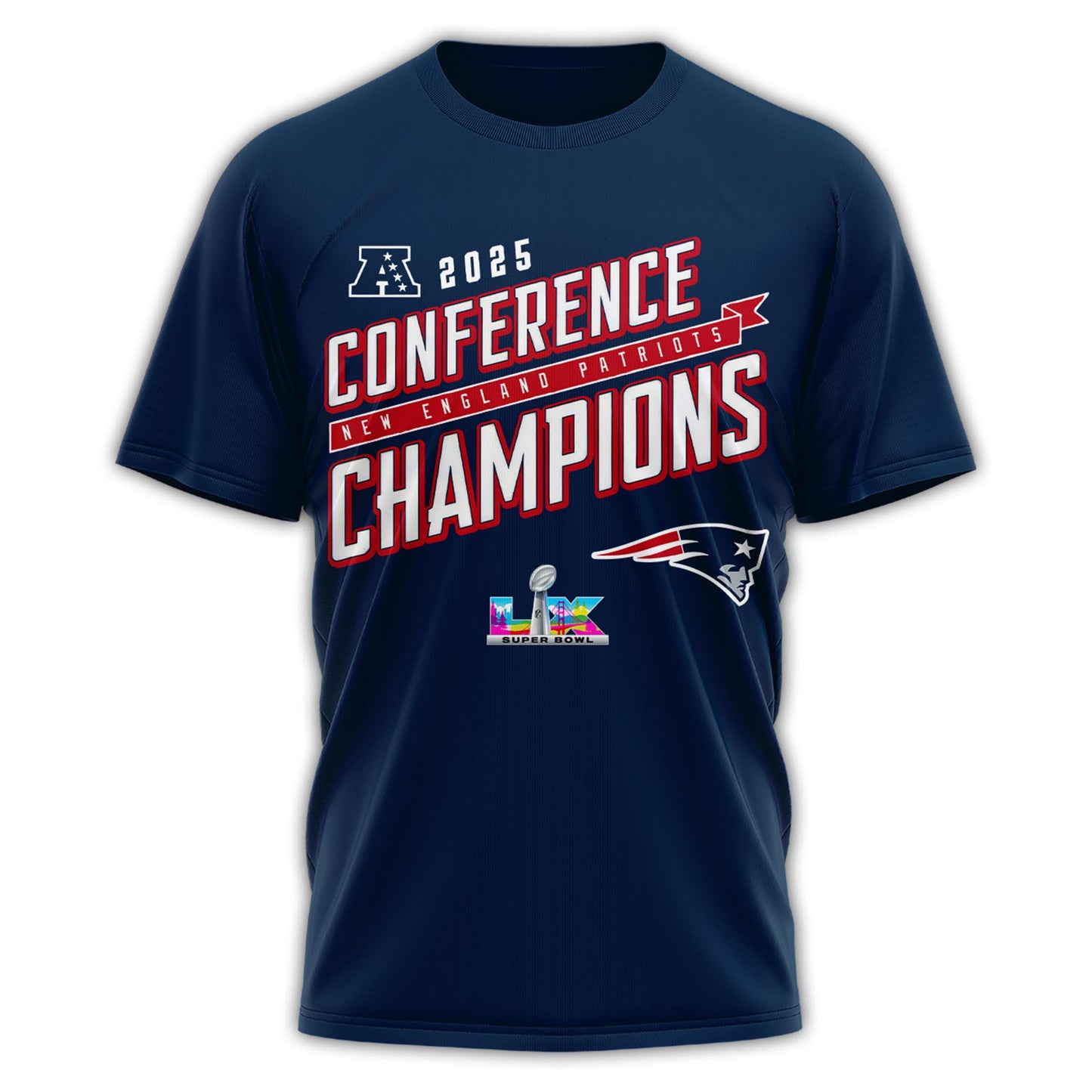 NEPatriots x 2025 AFC Conference Champions Tshirt V1