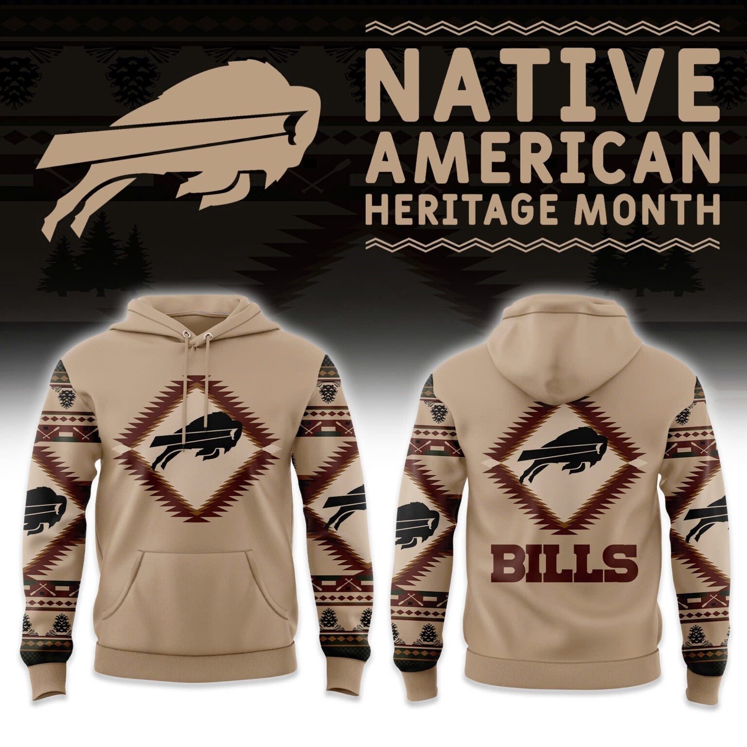 Buffalo Bills America Native Edition Hoodie