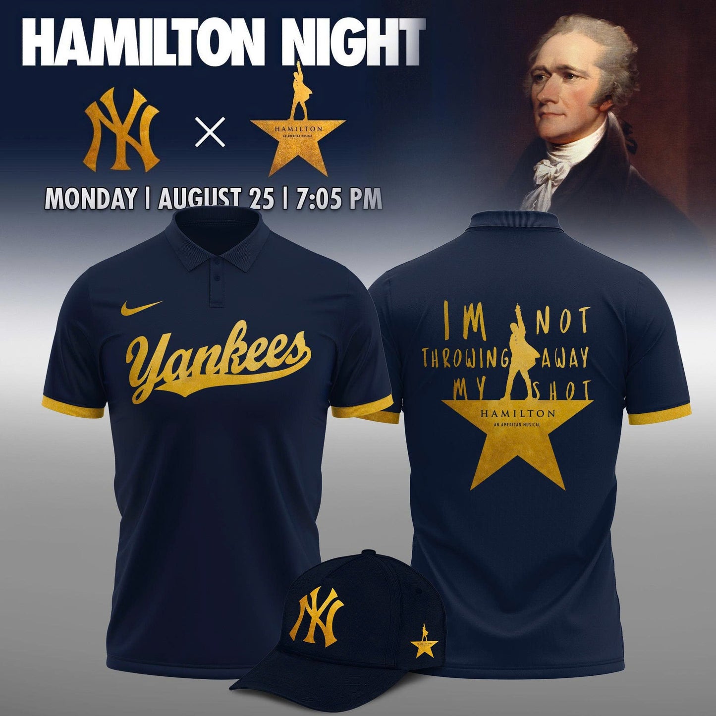 New York Yankees MLB x Hamilton Night 2025 Limited Edition Polo
