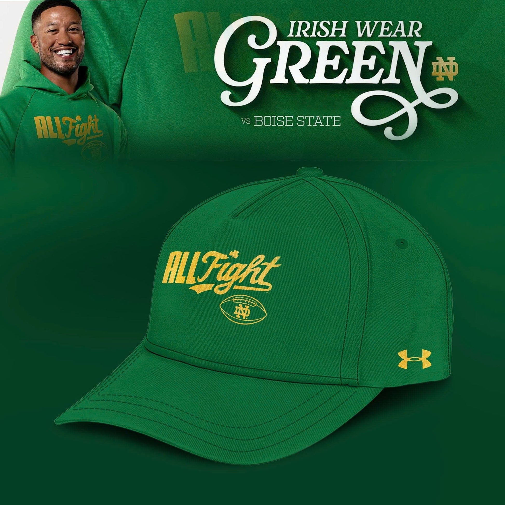 Kelly Green Notre Dame Fighting Irish All Fight Limited Edition Hoodie