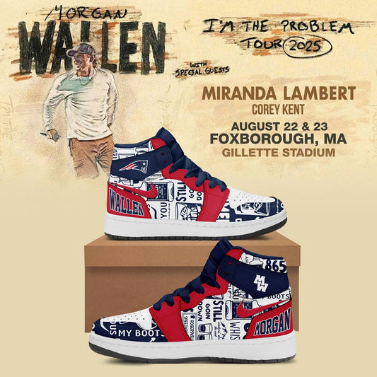 Special Edition Morgan Wallen x New England Patriots Air Jordan1