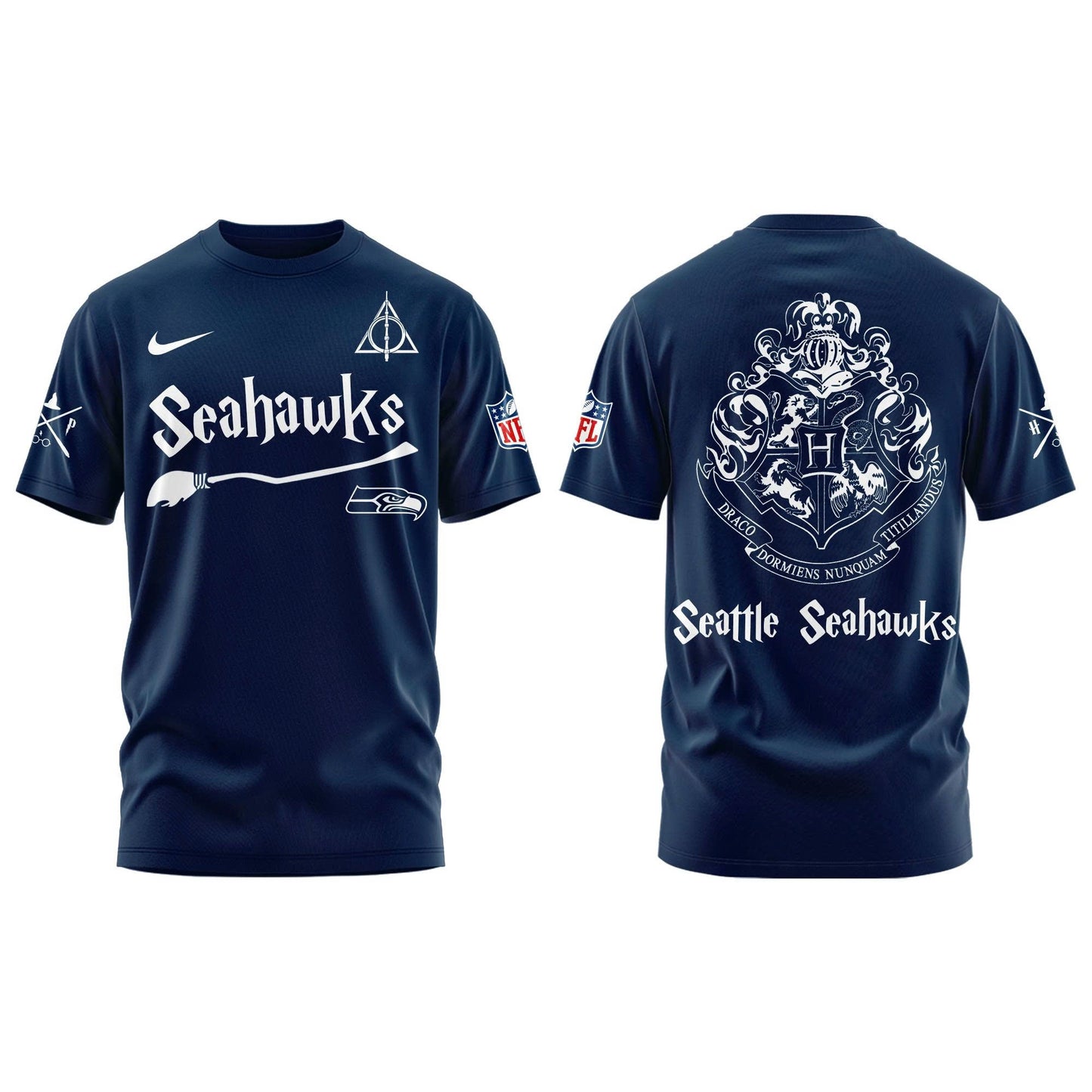 Seattle Seahawks Harry Potter Combo T-Shirt
