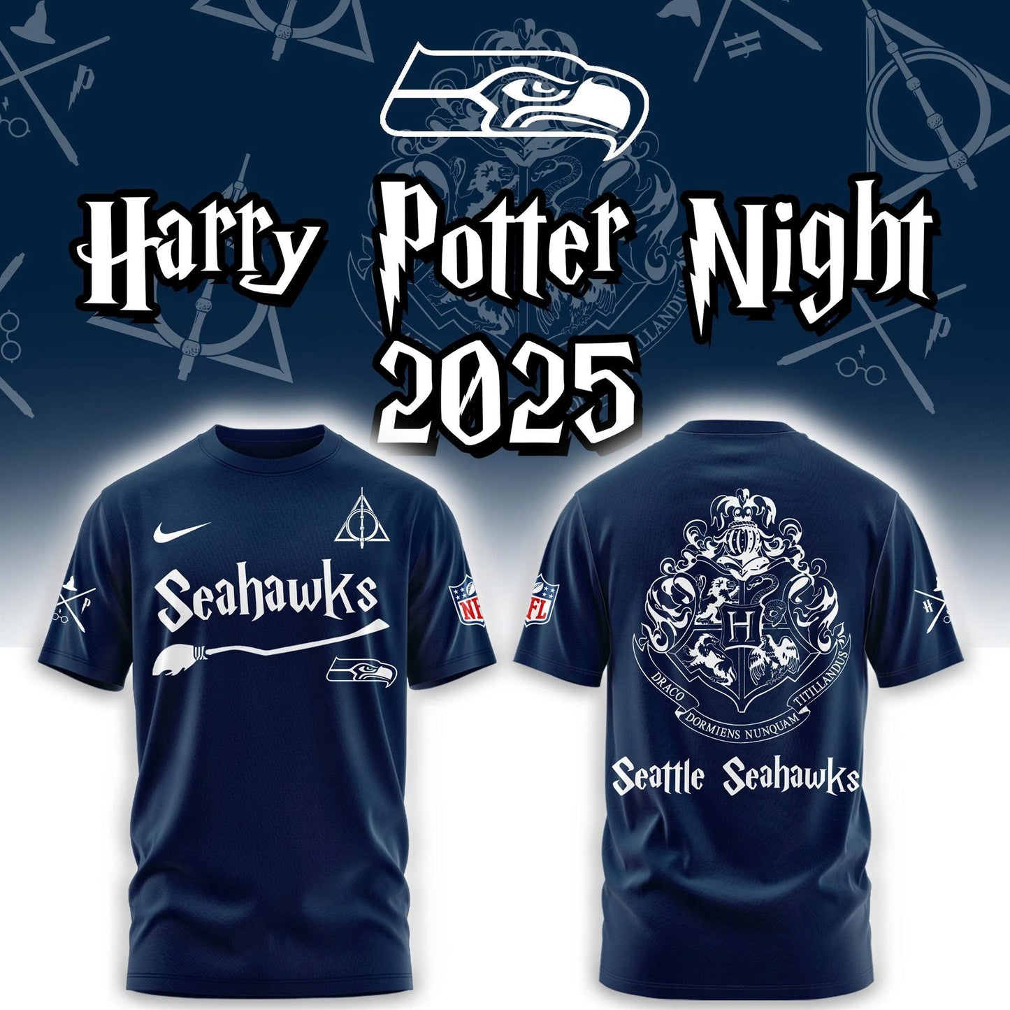 Seattle Seahawks Harry Potter Combo T-Shirt