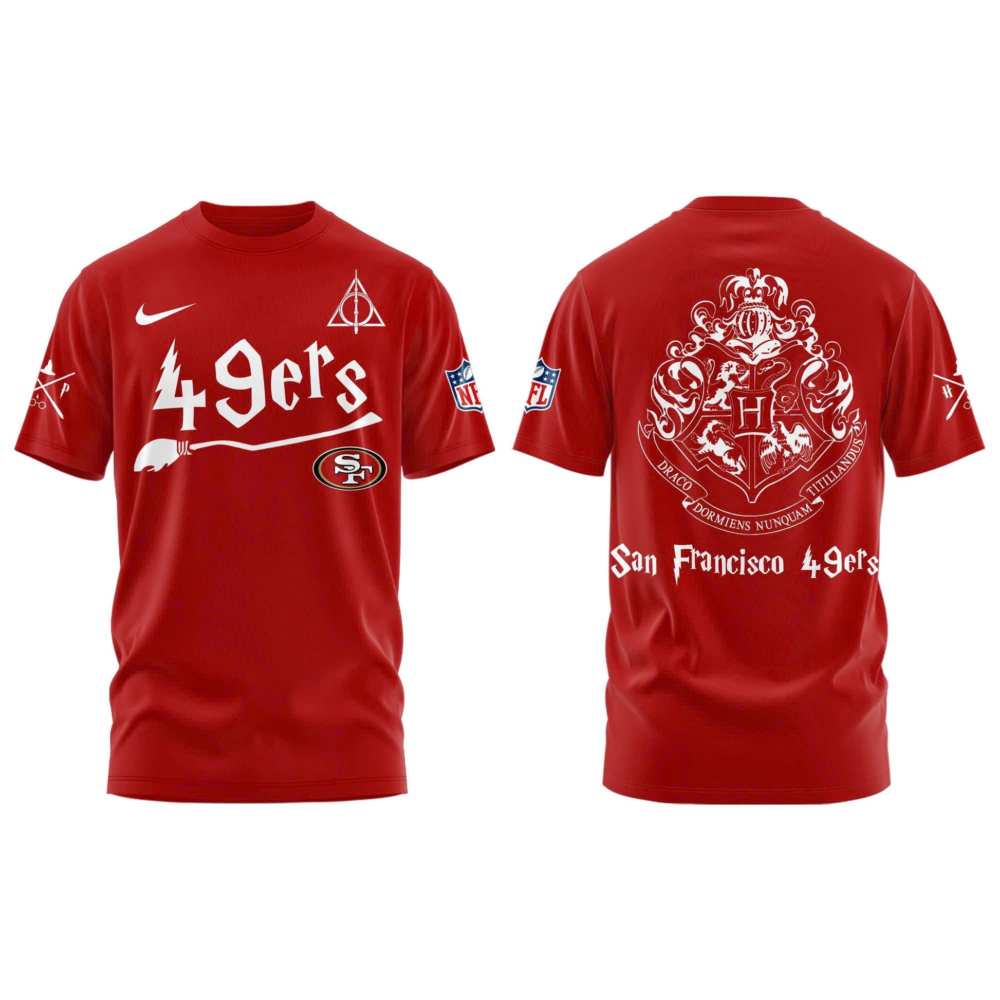 San Francisco 49ers Harry Potter 2025 Combo T-Shirt